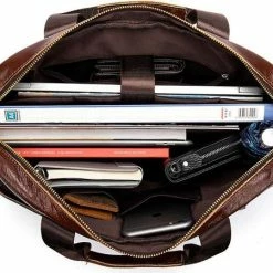 Top 10 ✨ Beste Verkoop 😉 Laptoptas 15 Inch Schoudertas Handtas Tas Bruin Leer - Urban U® 😉 🔔 -Tassen-dames Winkel 550x450 3