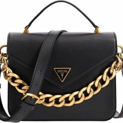 Begroting ๐ Flash-uitverkoop ๐ฅฐ Guess Amantea Girlfriend Satchel Dames Crossbodytas - Zwart โ ๐ฏ