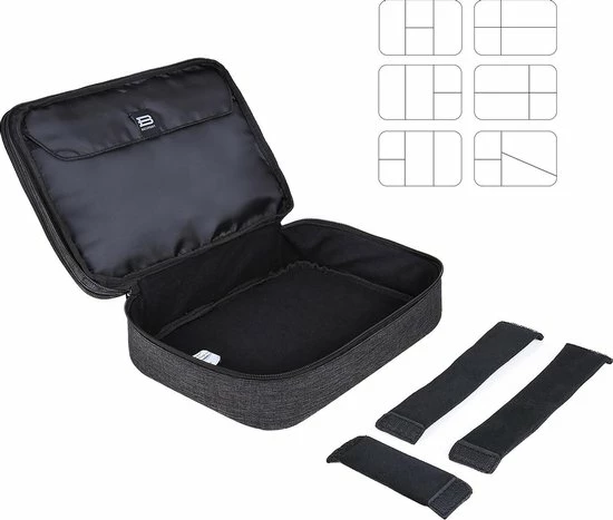 Korting ๐ Coupon ๐ Kabel & Elektronica Organiser Opbergtas Met 5 Sunflake Kabelbinders - Voor 10.5" IPad Pro, IPad Air, Oplader, Ereader - Zwart ๐ ๐ 5 Korting ๐ Coupon ๐ Kabel & Elektronica Organiser Opbergtas Met 5 Sunflake Kabelbinders - Voor 10.5" IPad Pro, IPad Air, Oplader, Ereader - Zwart ๐ ๐ - Afbeelding 3