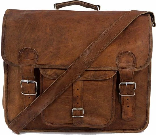 Goedkoop ๐ Groothandel ๐ Oncedoce Laptoptas - Satcheltas - Aktetas - Vintage Stijl - Unisex - Bruin Echt Leer - 16'' โค๏ธ โ๏ธ 3 Goedkoop ๐ Groothandel ๐ Oncedoce Laptoptas - Satcheltas - Aktetas - Vintage Stijl - Unisex - Bruin Echt Leer - 16'' โค๏ธ โ๏ธ