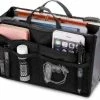 Goedkoop 🔥 Korting ❤️ QY Bag In Bag Tas Organizer – 11 Vakken – Zwart 😀 🛒 -Tassen-dames Winkel 550x480
