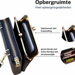 Beste recensies van 😉 Coupon ⌛ ZILOU® Telefoontasje - Portemonnee - Dames - Kunstleer - Zwart 👏 ⌛ -Tassen-dames Winkel 550x485 3