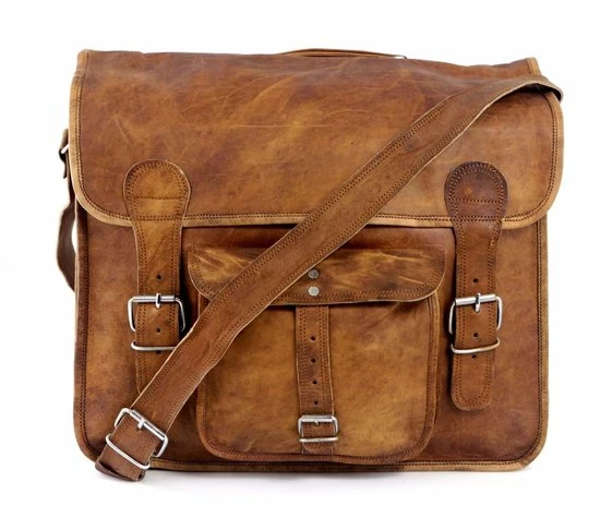 Goedkoop ๐ Groothandel ๐ Oncedoce Laptoptas - Satcheltas - Aktetas - Vintage Stijl - Unisex - Bruin Echt Leer - 16'' โค๏ธ โ๏ธ 5 Goedkoop ๐ Groothandel ๐ Oncedoce Laptoptas - Satcheltas - Aktetas - Vintage Stijl - Unisex - Bruin Echt Leer - 16'' โค๏ธ โ๏ธ - Afbeelding 3