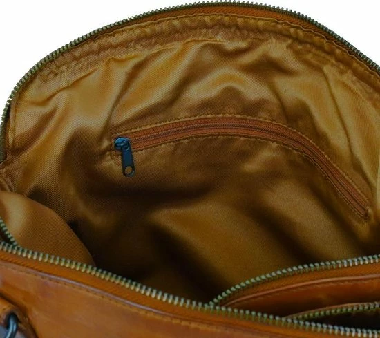 Hete verkoop ๐ Beste Pirce ๐ Bear Design Medium Schoudertas / Crossbody Tas Dames - Leer - Cow Lavato - Cognac ๐ ๐ 8 Hete verkoop ๐ Beste Pirce ๐ Bear Design Medium Schoudertas / Crossbody Tas Dames - Leer - Cow Lavato - Cognac ๐ ๐ - Afbeelding 6