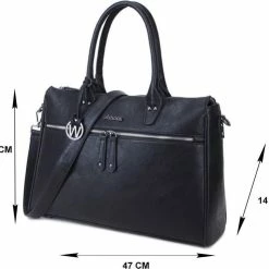 Aanbiedingen 👏 Uitgang ⭐ Wimona Laptoptas Fabiana - Zwart 👍 ✨ -Tassen-dames Winkel 550x495 4
