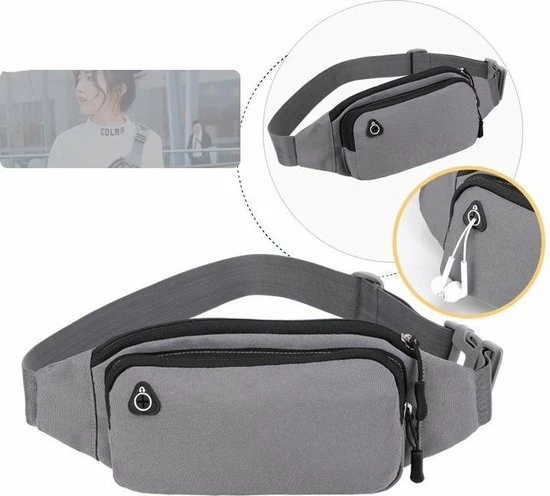 Promo 🔔 Begroting 👏 Merkloos Heuptasje - Fanny Pack Voor Op Reis – Buideltasje – Heuptasje Gaatje Voor Koptelefoon Oordopjes - Festival Musthaves – Waistpack - Smartphone Heuptas – Grijs 🛒 👏 3 Promo 🔔 Begroting 👏 Merkloos Heuptasje - Fanny Pack Voor Op Reis – Buideltasje – Heuptasje Gaatje Voor Koptelefoon Oordopjes - Festival Musthaves – Waistpack - Smartphone Heuptas – Grijs 🛒 👏