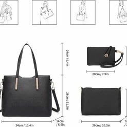 Groothandel ๐ฅ Flash-uitverkoop ๐ Miss Lulu Dames Handtas |Schoudertas | Portemonnee – Kunstleer -Zwart (LT6648 BK) ๐ ๐ฏ 21 Groothandel ๐ฅ Flash-uitverkoop ๐ Miss Lulu Dames Handtas |Schoudertas | Portemonnee – Kunstleer -Zwart (LT6648 BK) ๐ ๐ฏ -Tassen-dames Winkel 550x497