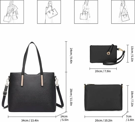 Groothandel ๐ฅ Flash-uitverkoop ๐ Miss Lulu Dames Handtas |Schoudertas | Portemonnee – Kunstleer -Zwart (LT6648 BK) ๐ ๐ฏ 11 Groothandel ๐ฅ Flash-uitverkoop ๐ Miss Lulu Dames Handtas |Schoudertas | Portemonnee – Kunstleer -Zwart (LT6648 BK) ๐ ๐ฏ - Afbeelding 9