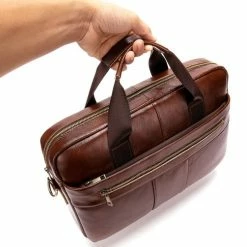 Top 10 ✨ Beste Verkoop 😉 Laptoptas 15 Inch Schoudertas Handtas Tas Bruin Leer - Urban U® 😉 🔔 -Tassen-dames Winkel 550x503 8