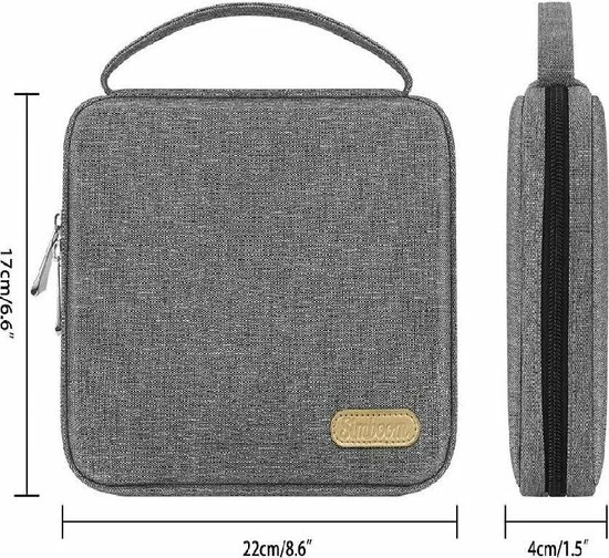 Beste Pirce ๐ Hete verkoop ๐ AA Commerce Multifunctionele Deluxe Elektronica Accessoires Organizer Reistas Opbergtas - Opbergsysteem Organizer Travel Bag Tas Case Etui Cover Geschikt Voor Kabels/Opladers/Horloge/Smartwatch/Apple โ โ Watch Bandjes Opbergen - Kabeltas - Grijs ๐ ๐ฅฐ 10 Beste Pirce ๐ Hete verkoop ๐ AA Commerce Multifunctionele Deluxe Elektronica Accessoires Organizer Reistas Opbergtas - Opbergsysteem Organizer Travel Bag Tas Case Etui Cover Geschikt Voor Kabels/Opladers/Horloge/Smartwatch/Apple โ โ Watch Bandjes Opbergen - Kabeltas - Grijs ๐ ๐ฅฐ - Afbeelding 8