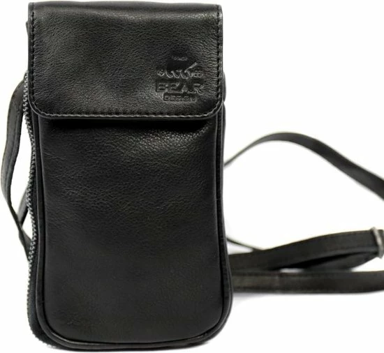 Beste deal 👏 Promo 🛒 Bear Design Elske-Ahana Leren Telefoontasje - Zwart 🎉 🌟 11 Beste deal 👏 Promo 🛒 Bear Design Elske-Ahana Leren Telefoontasje - Zwart 🎉 🌟 - Afbeelding 9