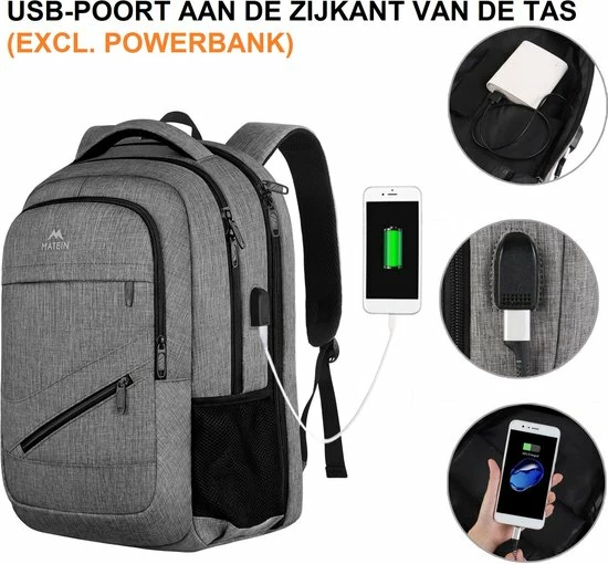 Gloednieuw ๐ฅ Beste recensies van ๐ Matein Rugzak Met USB Oplaadpoort 36L Grijs Luxe Laptop Rugtas 17.3 Inch - Schooltas - Heren - Dames - Jongens - Meisjes - Waterafstotend - Rugzakken ๐ โญ 6 Gloednieuw ๐ฅ Beste recensies van ๐ Matein Rugzak Met USB Oplaadpoort 36L Grijs Luxe Laptop Rugtas 17.3 Inch - Schooltas - Heren - Dames - Jongens - Meisjes - Waterafstotend - Rugzakken ๐ โญ - Afbeelding 4