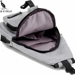 Gloednieuw 🛒 Flash-uitverkoop 😉 San Vitale® - Slingbag - Sbag - Schoudertas - Rugzak - Crossbody Bag - Zwart ⌛ 🎁 -Tassen-dames Winkel 550x510 6