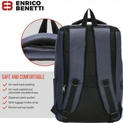 Beste Pirce ✨ Korting 🤩 Enrico Benetti Belfast 62098 Laptoprugzak 15" - Zwart 😀 👏 -Tassen-dames Winkel 550x513 10