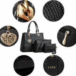 Aanbiedingen ๐ฅฐ Uitgang โ Lana® Dames Handtassen Set Met Schoudertas, Handtas + Clutch In PU Leer - Zwart โค๏ธ ๐ฅ 15 Aanbiedingen ๐ฅฐ Uitgang โ Lana® Dames Handtassen Set Met Schoudertas, Handtas + Clutch In PU Leer - Zwart โค๏ธ ๐ฅ -Tassen-dames Winkel 550x515 1