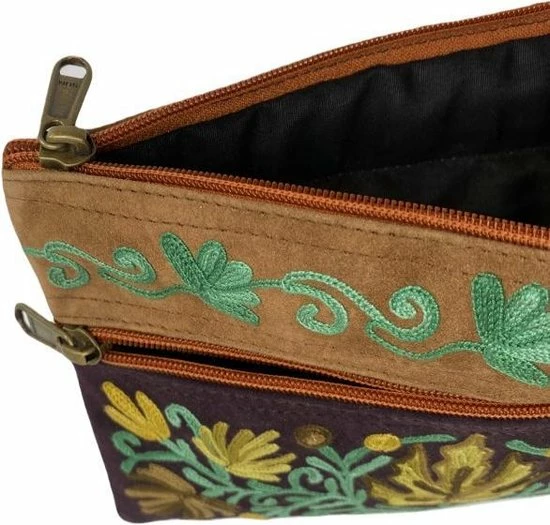 Korting π€© Beste Pirce π₯° Merkloos Dames Polstas Zwart Suède Leer Met Handborduurwerk In Geel En Oranje π π 4 Korting π€© Beste Pirce π₯° Merkloos Dames Polstas Zwart Suède Leer Met Handborduurwerk In Geel En Oranje π π - Afbeelding 3