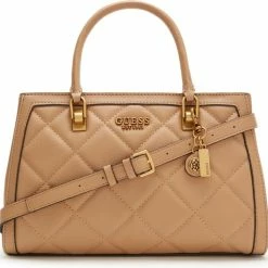 Aanbiedingen 😉 Flash-uitverkoop 🥰 Guess Abey Girlfriend Satchel Handtassen - Camel 🌟 ⭐