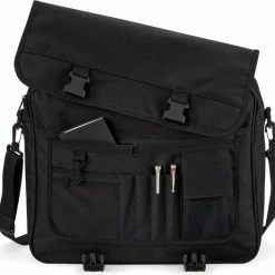 Gloednieuw 😀 Hete verkoop 🥰 Bagbase Briefcase - Aktetas Zwart 11 Liter 40 X 35 X 11 Cm 🥰 😀