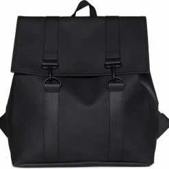 Uitgang โ Beste Verkoop โจ Rains MSN Rugzak 21 Liter - Zwart ๐งจ โค๏ธ