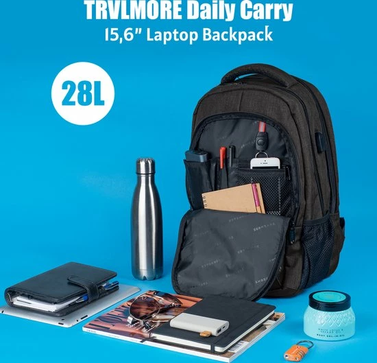 Beste recensies van ๐ Goedkoopste ๐ TRVLMORE Rugzak - 25 L - 15,6 Inch - Laptop Rugtas - Waterafstotend - Antraciet โ โจ 4 Beste recensies van ๐ Goedkoopste ๐ TRVLMORE Rugzak - 25 L - 15,6 Inch - Laptop Rugtas - Waterafstotend - Antraciet โ โจ - Afbeelding 2