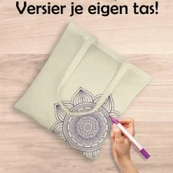 Beste Pirce 🥰 Beste Verkoop 🧨 PrimeAmbition Katoenen Tas - Naturel – 42x38cm - 10 Stuks – Tote Bag – Canvas Tas – Shopper – Boodschappentas - Draagtas – Schoudertas 🎉 😀 -Tassen-dames Winkel 550x529 6