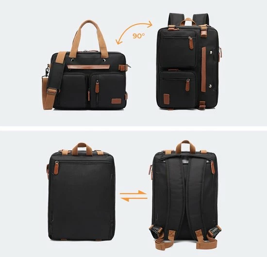 Flash-uitverkoop ⌛ Aanbiedingen ✨ QY Laptoptas 2 In 1 Laptop Rugtas Schoudertas Voor 15.6 Inch Laptop – Zwart 💯 🔥 16 Flash-uitverkoop ⌛ Aanbiedingen ✨ QY Laptoptas 2 In 1 Laptop Rugtas Schoudertas Voor 15.6 Inch Laptop – Zwart 💯 🔥 - Afbeelding 14