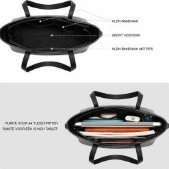 Hete verkoop โญ Beste Pirce ๐ Lana® El Zafiro - Dames Handtassen Set - Schoudertas, Handtas - Saffiano Leer - Zwart ๐ ๐ 13 Hete verkoop โญ Beste Pirce ๐ Lana® El Zafiro - Dames Handtassen Set - Schoudertas, Handtas - Saffiano Leer - Zwart ๐ ๐ -Tassen-dames Winkel 550x530 9