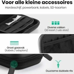 Groothandel 🥰 Kopen 🛒 LURK® Accessoires & Harde Schijf Tas - Hardcase Tasorganizer - Bag In Bag Etui - Elektronica, Gadget & Accessoires Wallet - 😉 🛒 -Tassen-dames Winkel 550x532 5