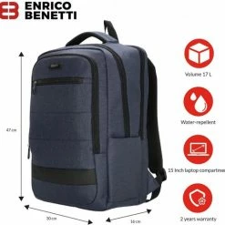 Beste Pirce ✨ Korting 🤩 Enrico Benetti Belfast 62098 Laptoprugzak 15" - Zwart 😀 👏 -Tassen-dames Winkel 550x533 13