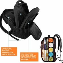 Goedkoopste 🔔 Hete verkoop ❤️ DutchOne Rugzak Met USB Oplaadpoort 30L Zwart Luxe Laptop Rugtas 15,6 Inch - Schooltas - Heren - Dames - Jongens - Meisjes - Waterafstotend - Rugzakken 🎁 😉 -Tassen-dames Winkel 550x534 1