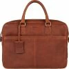 Hete verkoop 👍 Korting 🥰 Burkely Antique Avery Unisex Werktas 15'' - Cognac 👏 😉