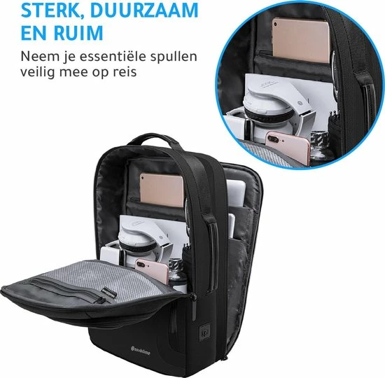 Uitgang ๐ฅฐ Nieuw ๐ Ssublime Dorsal I - Anti Diefstal Laptop Rugzak Met USB - Rugtas Met Laptopvak 15,6 Tot 17 Inch - Voor Dames En Heren - Zwart โจ ๐ 15 Uitgang ๐ฅฐ Nieuw ๐ Ssublime Dorsal I - Anti Diefstal Laptop Rugzak Met USB - Rugtas Met Laptopvak 15,6 Tot 17 Inch - Voor Dames En Heren - Zwart โจ ๐ - Afbeelding 13