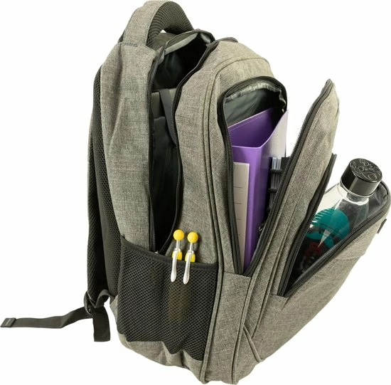 Goedkoopste โจ Groothandel โ๏ธ MaxxHome ๐ ๐ Backpack - 15,6 En 17,3" Inch Laptop Rugzak - USB Poort - Dames/Heren - 38L - Waterafstotend - Grijs โจ ๐งจ 9 Goedkoopste โจ Groothandel โ๏ธ MaxxHome ๐ ๐ Backpack - 15,6 En 17,3" Inch Laptop Rugzak - USB Poort - Dames/Heren - 38L - Waterafstotend - Grijs โจ ๐งจ - Afbeelding 7