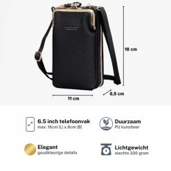 Beste recensies van 😉 Coupon ⌛ ZILOU® Telefoontasje - Portemonnee - Dames - Kunstleer - Zwart 👏 ⌛ -Tassen-dames Winkel 550x541 12