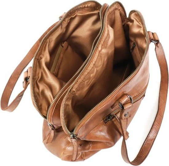 Hete verkoop ๐ Beste Pirce ๐ Bear Design Medium Schoudertas / Crossbody Tas Dames - Leer - Cow Lavato - Cognac ๐ ๐ 27 Hete verkoop ๐ Beste Pirce ๐ Bear Design Medium Schoudertas / Crossbody Tas Dames - Leer - Cow Lavato - Cognac ๐ ๐ - Afbeelding 25