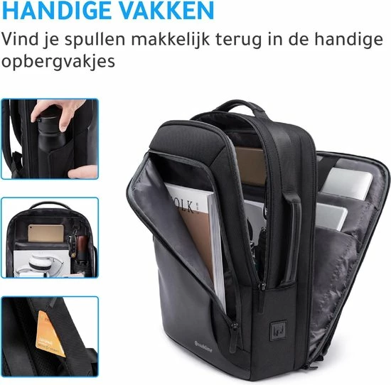 Uitgang ๐ฅฐ Nieuw ๐ Ssublime Dorsal I - Anti Diefstal Laptop Rugzak Met USB - Rugtas Met Laptopvak 15,6 Tot 17 Inch - Voor Dames En Heren - Zwart โจ ๐ 12 Uitgang ๐ฅฐ Nieuw ๐ Ssublime Dorsal I - Anti Diefstal Laptop Rugzak Met USB - Rugtas Met Laptopvak 15,6 Tot 17 Inch - Voor Dames En Heren - Zwart โจ ๐ - Afbeelding 10