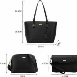 Beste Verkoop โ๏ธ Hete verkoop ๐ฅฐ Lana® La Luna - Driedelige Handtassen Set Met Dames Schoudertas, Handtas - Saffiano Leer - Zwart ๐ ๐ฅ 17 Beste Verkoop โ๏ธ Hete verkoop ๐ฅฐ Lana® La Luna - Driedelige Handtassen Set Met Dames Schoudertas, Handtas - Saffiano Leer - Zwart ๐ ๐ฅ -Tassen-dames Winkel 550x543 1