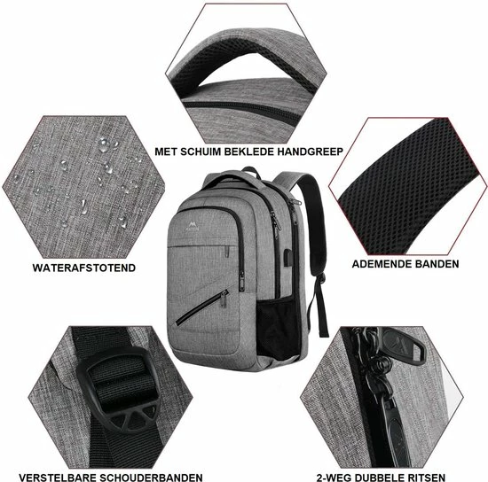Gloednieuw ๐ฅ Beste recensies van ๐ Matein Rugzak Met USB Oplaadpoort 36L Grijs Luxe Laptop Rugtas 17.3 Inch - Schooltas - Heren - Dames - Jongens - Meisjes - Waterafstotend - Rugzakken ๐ โญ 9 Gloednieuw ๐ฅ Beste recensies van ๐ Matein Rugzak Met USB Oplaadpoort 36L Grijs Luxe Laptop Rugtas 17.3 Inch - Schooltas - Heren - Dames - Jongens - Meisjes - Waterafstotend - Rugzakken ๐ โญ - Afbeelding 7