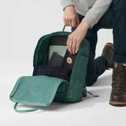 Promo ✔️ Groothandel ⌛ Fjallraven Fjällräven Kånken Unisex Rugzak - Sky Blue-Light Oak 🎁 🛒 -Tassen-dames Winkel 550x547 12
