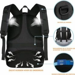 Goedkoopste 🔔 Hete verkoop ❤️ DutchOne Rugzak Met USB Oplaadpoort 30L Zwart Luxe Laptop Rugtas 15,6 Inch - Schooltas - Heren - Dames - Jongens - Meisjes - Waterafstotend - Rugzakken 🎁 😉 -Tassen-dames Winkel 550x547