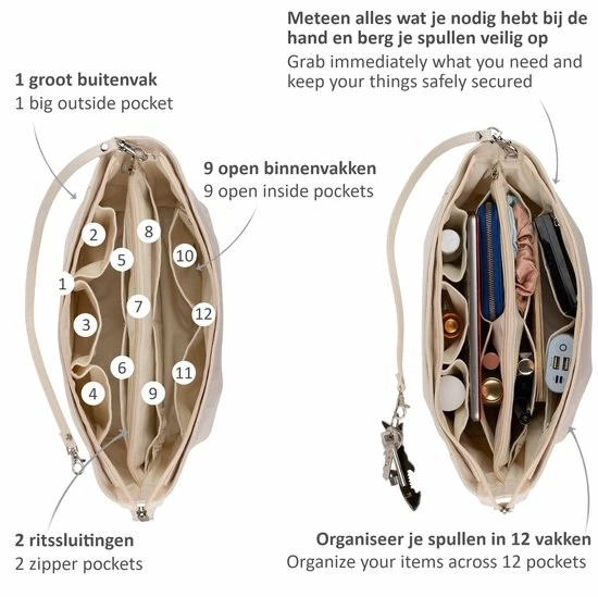 Korting π Korting π Merkloos Serra Fé Luxe Tasorganizer - Eco-friendly - 100% Katoen - Handtas Organizer - Bag In Bag - Handtas Dames β€οΈ π 9 Korting π Korting π Merkloos Serra Fé Luxe Tasorganizer - Eco-friendly - 100% Katoen - Handtas Organizer - Bag In Bag - Handtas Dames β€οΈ π - Afbeelding 7