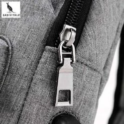 Gloednieuw 🛒 Flash-uitverkoop 😉 San Vitale® - Slingbag - Sbag - Schoudertas - Rugzak - Crossbody Bag - Zwart ⌛ 🎁 -Tassen-dames Winkel 550x550 1008