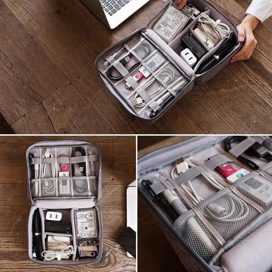 Flash-uitverkoop ๐ Hete verkoop ๐ QY Kabel Organizer Tas, Multifunctionele Opbergtas Voor Elektronica En Accessoires - Zwart ๐ ๐ 8 Flash-uitverkoop ๐ Hete verkoop ๐ QY Kabel Organizer Tas, Multifunctionele Opbergtas Voor Elektronica En Accessoires - Zwart ๐ ๐ - Afbeelding 6