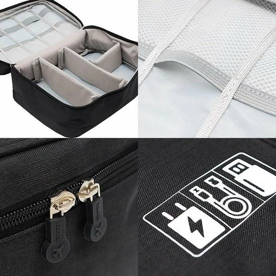 Flash-uitverkoop ๐ Hete verkoop ๐ QY Kabel Organizer Tas, Multifunctionele Opbergtas Voor Elektronica En Accessoires - Zwart ๐ ๐ 13 Flash-uitverkoop ๐ Hete verkoop ๐ QY Kabel Organizer Tas, Multifunctionele Opbergtas Voor Elektronica En Accessoires - Zwart ๐ ๐ - Afbeelding 11