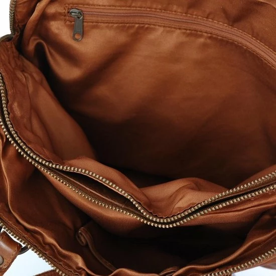 Hete verkoop ๐ Beste Pirce ๐ Bear Design Medium Schoudertas / Crossbody Tas Dames - Leer - Cow Lavato - Cognac ๐ ๐ 6 Hete verkoop ๐ Beste Pirce ๐ Bear Design Medium Schoudertas / Crossbody Tas Dames - Leer - Cow Lavato - Cognac ๐ ๐ - Afbeelding 4