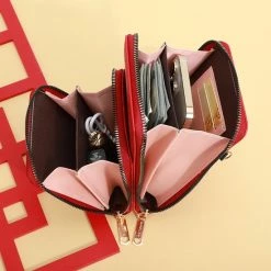 Beste deal 🔔 Uitgang 🤩 Merkloos Telefoontasje Met Croco Design – Compact Schoudertasjes – 2 Compartimenten – Zwart 🧨 🤩 -Tassen-dames Winkel 550x550 1070