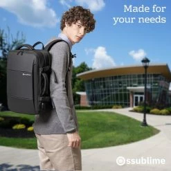 Beste deal ❤️ Beste Verkoop 🎁 Ssublime Weekender - 👜 👜 Handbagage Rugzak - Laptopvak 15.6 Tot 17 Inch - 20 Tot 36L - Rugtas Dames / Heren - Waterafstotend - Zwart 😉 🔔 -Tassen-dames Winkel 550x550 1095