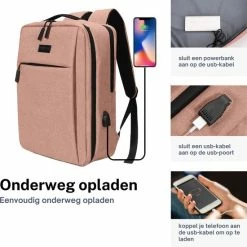 Beste Verkoop ๐ Flash-uitverkoop ๐ ZILOU® Rugzak - 15,6 Inch Laptop Rugtas - USB Poort - Waterafstotend - Roze ๐ฏ โจ 17 Beste Verkoop ๐ Flash-uitverkoop ๐ ZILOU® Rugzak - 15,6 Inch Laptop Rugtas - USB Poort - Waterafstotend - Roze ๐ฏ โจ -Tassen-dames Winkel 550x550 1121