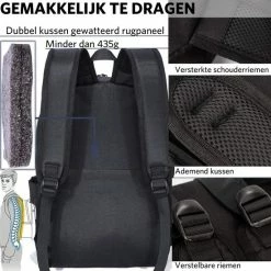 Goedkoop 🤩 Flash-uitverkoop 😍 Travel Time Traveltime - Anti Diefstal Rugzak 21 L - 15.6 Inch Laptop Rugtas - Schooltas - Waterafstotend – Zwart 👍 🔥 -Tassen-dames Winkel 550x550 1163