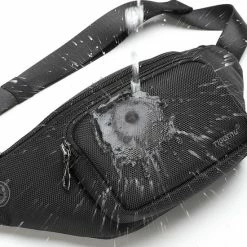 Promo 😉 Gloednieuw 👍 Tigernu Heuptasje Dames Heren - Fanny Pack - Riemtas - WATERAFSTOTEND - RFID ANTI SKIM - Zwart - 🌟 😀 -Tassen-dames Winkel 550x550 1268